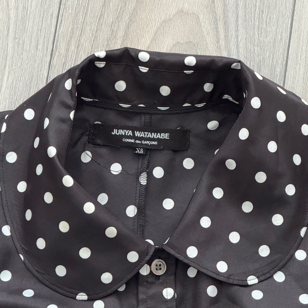 Junya Watanabe Black Shirt with White Dots - Picture 2 of 6